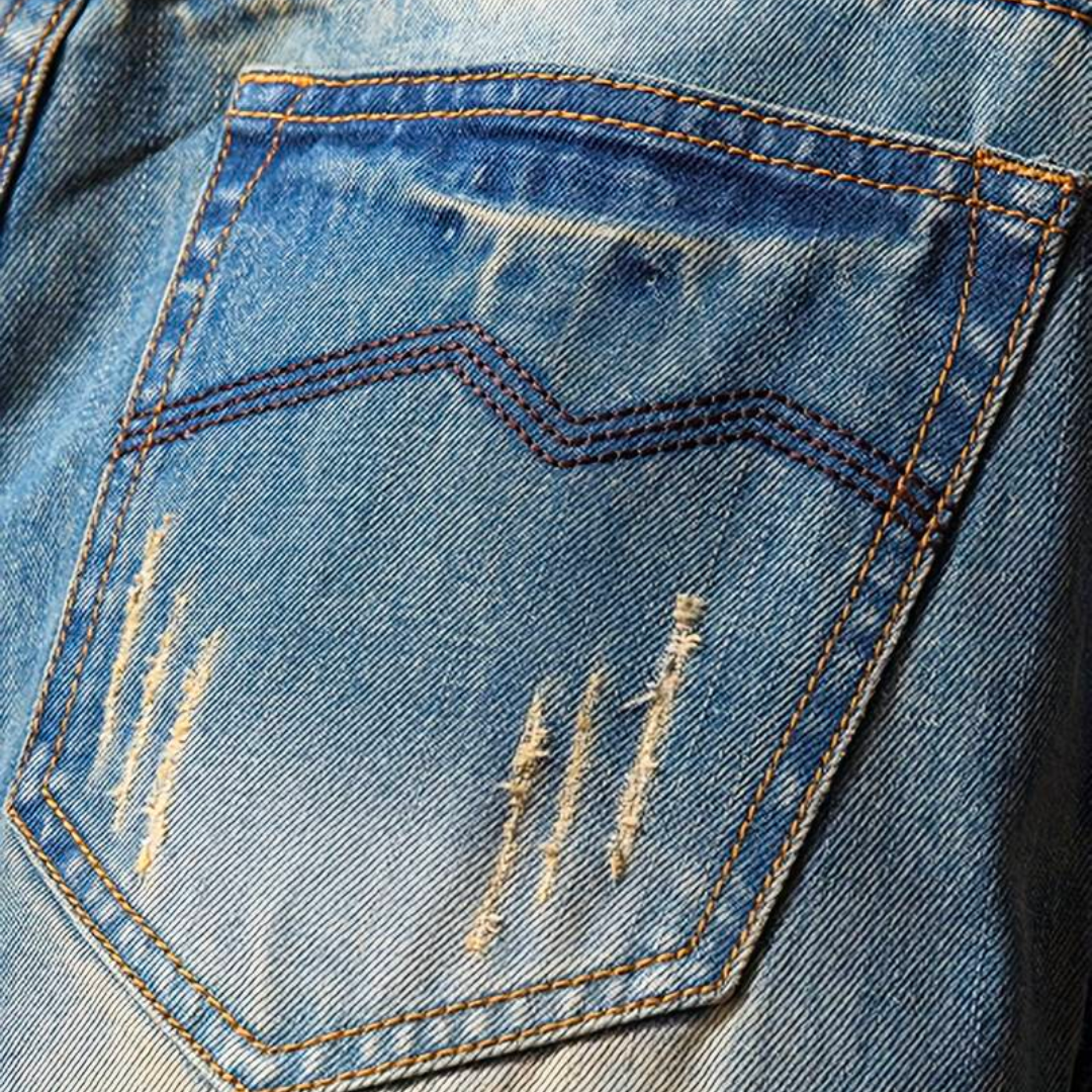 Diederik - Vintage Gescheurde Herenjeans