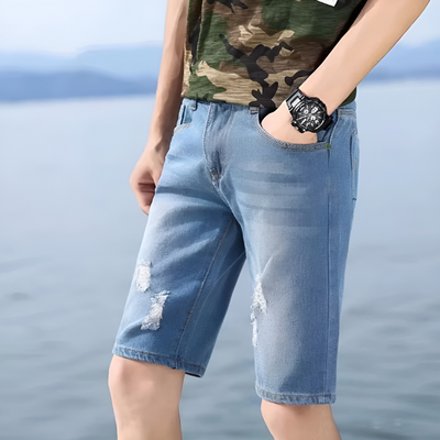 Marco - Stijlvolle Heren Denim Shorts