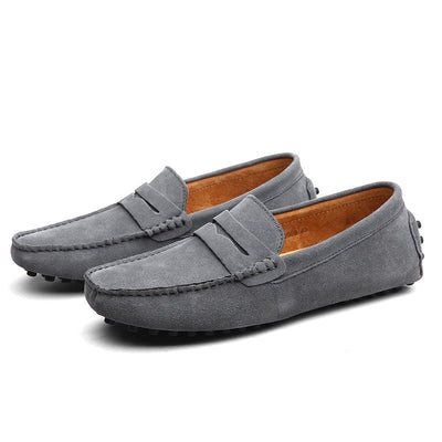 Arjan - Grijs suède heren Loafer