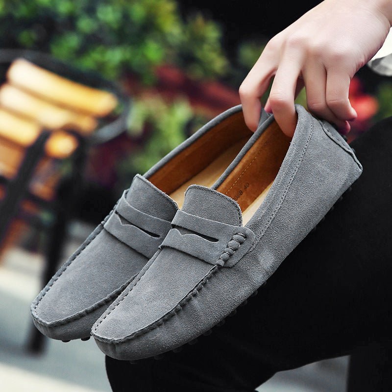 Arjan - Grijs suède heren Loafer