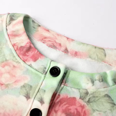 Jade - Groene Bloemenprint Vest